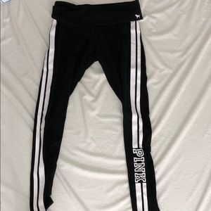 Black and white PINK leggings